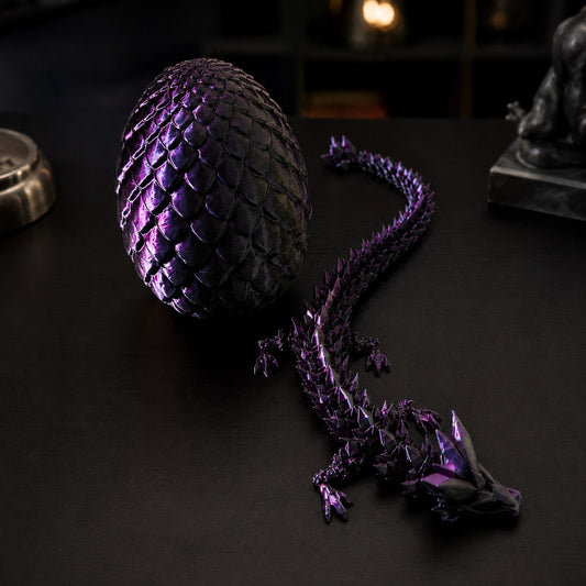 Kit 2 dragões - preto e roxo