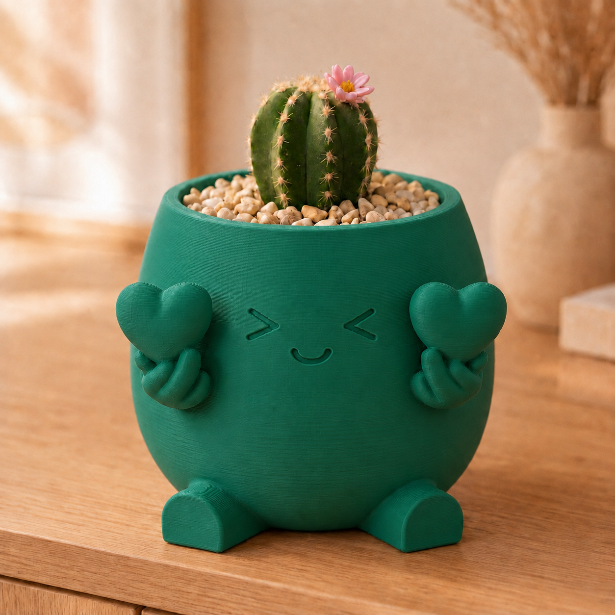 Compasso — Vaso Amiguinho com Dois Corações
