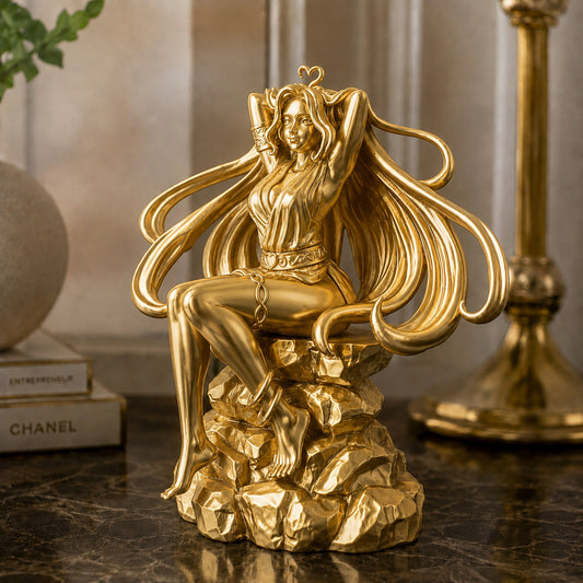 Estátua Afrodite - dourado