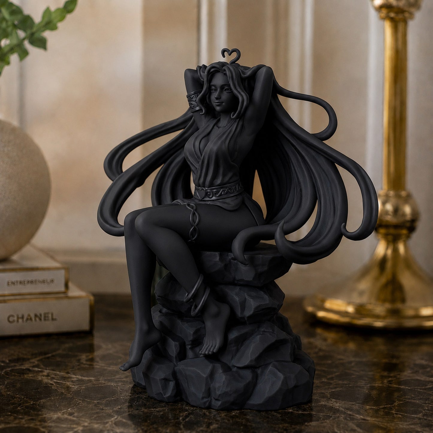 Estátua Afrodite - preto