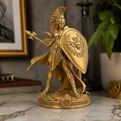 Estátua Atena - dourado