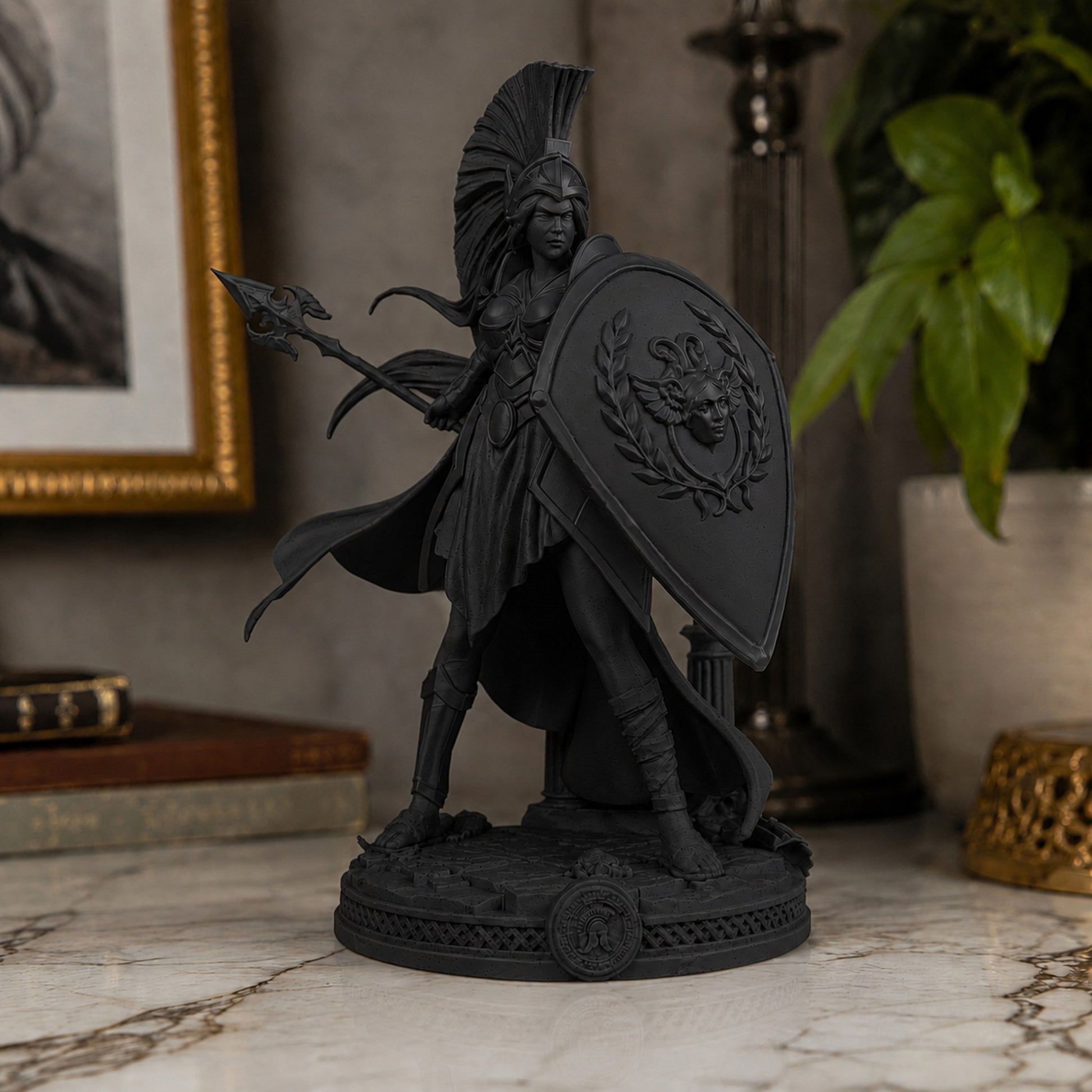 Estátua Atena - preto
