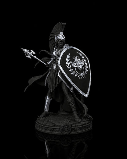 Atena — Estátua da Deusa da Sabedoria em Postura de Batalha