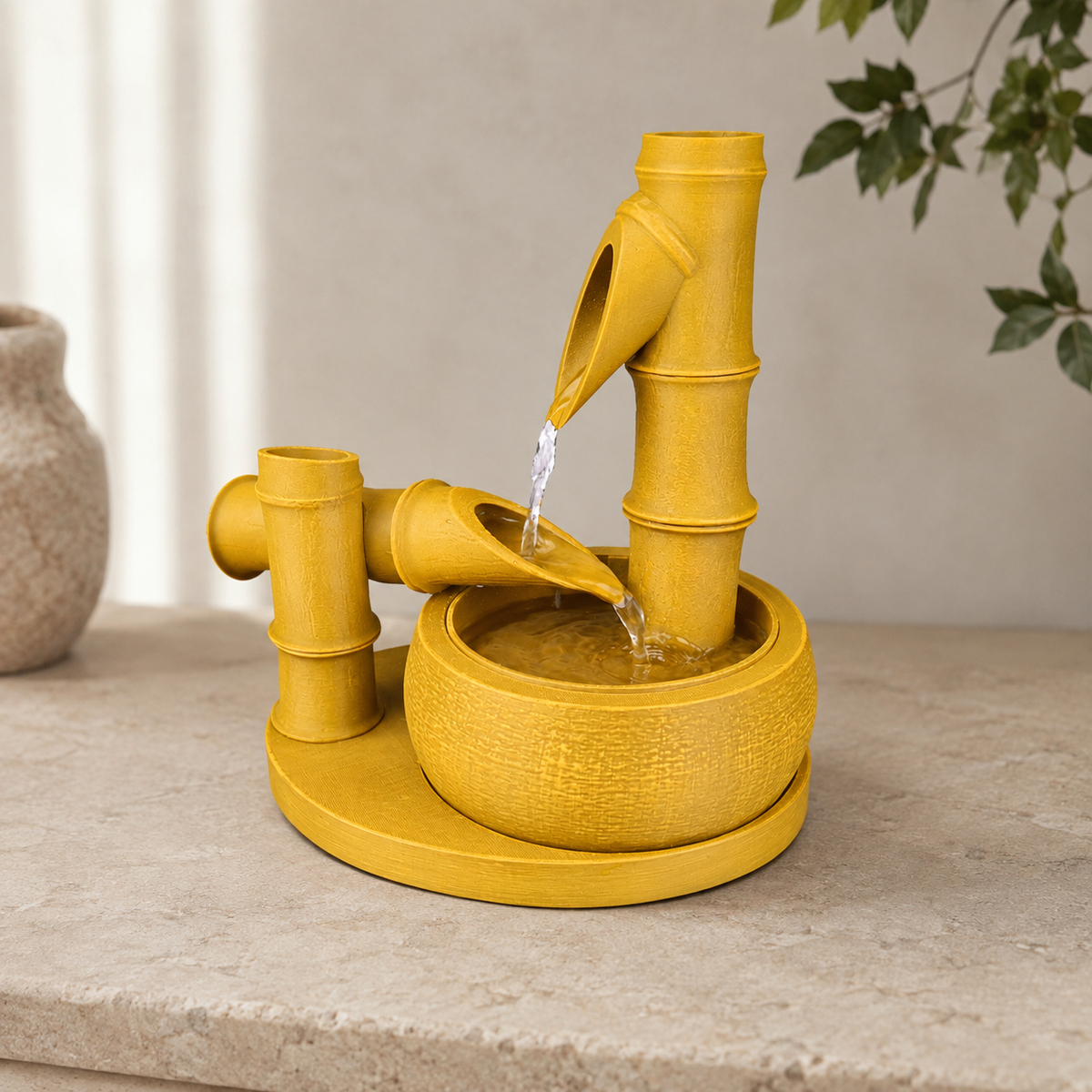 Fonte Bamboo Flow na cor Amarelo