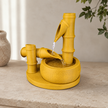 Fonte Bamboo Flow na cor Amarelo