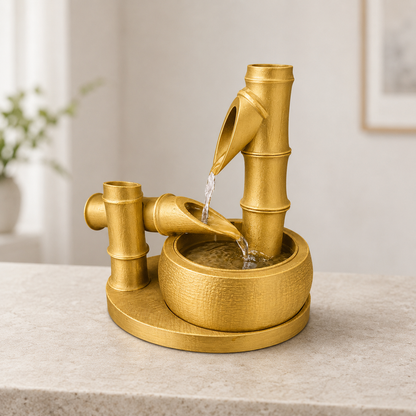Fonte Bamboo Flow na cor Dourado