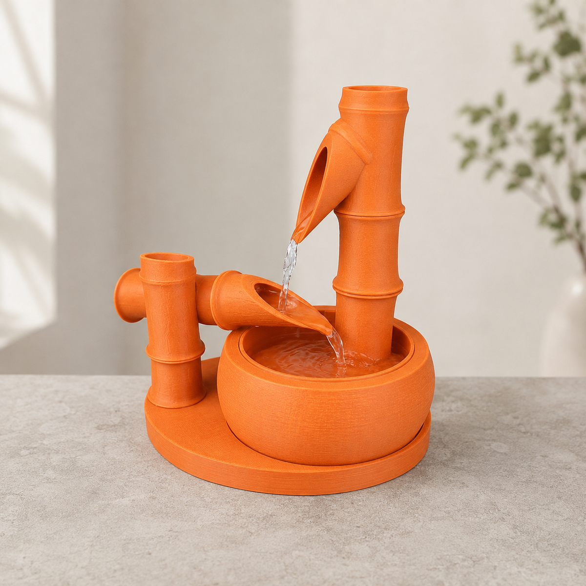 Fonte Bamboo Flow na cor Laranja