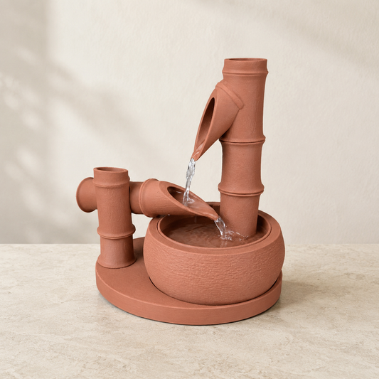 Fonte Bamboo Flow na cor Marrom Terracota