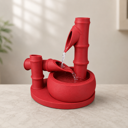 Fonte Bamboo Flow na cor Vermelho