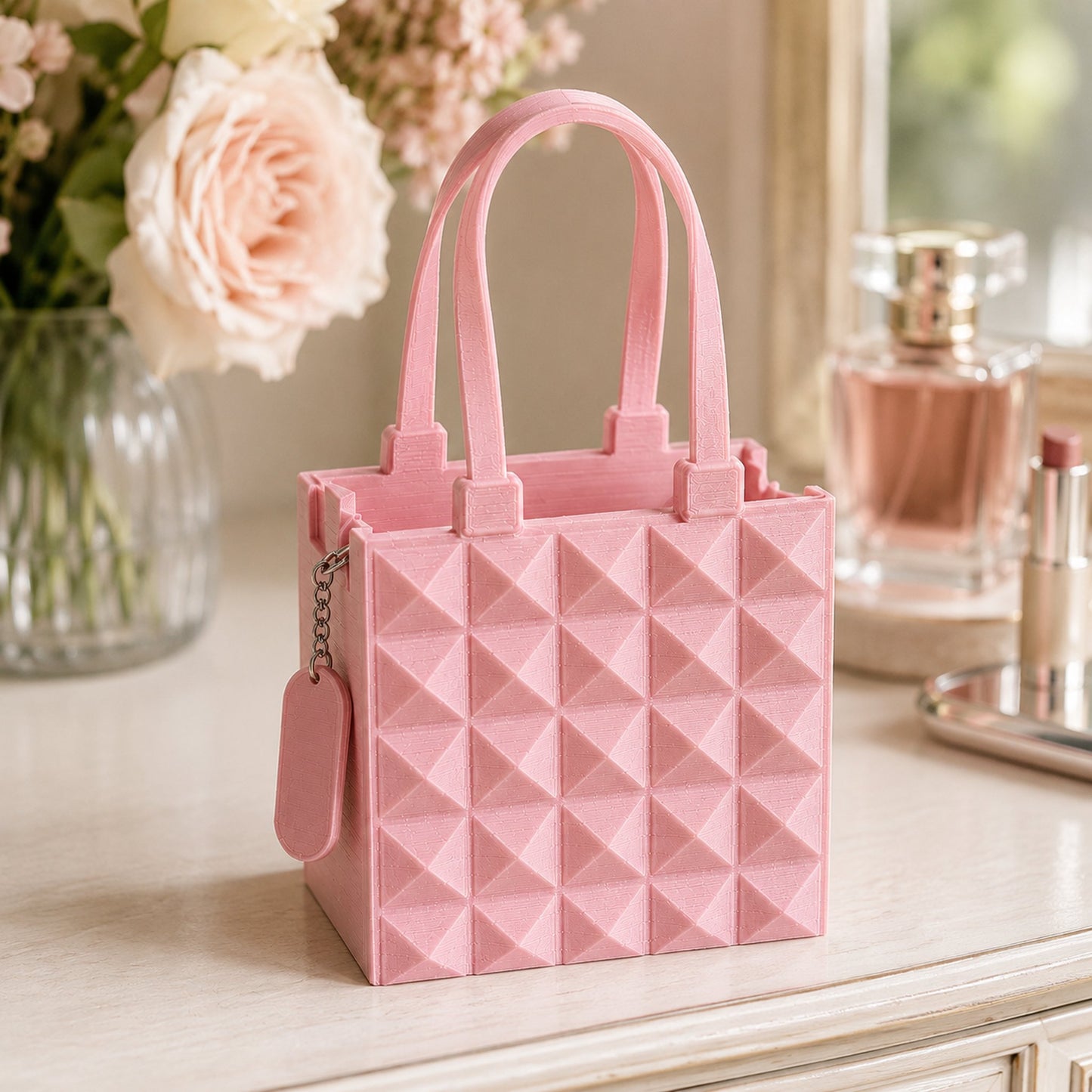 Bolsa Diamante rosa