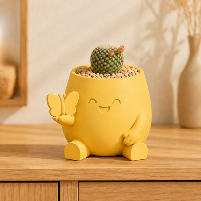 Borboleta — Vaso Amiguinho com Borboleta na Mão