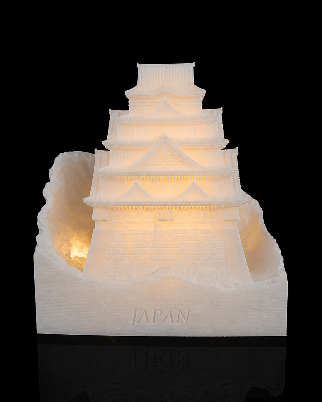 Castelo de Osaka na cor Translúcido