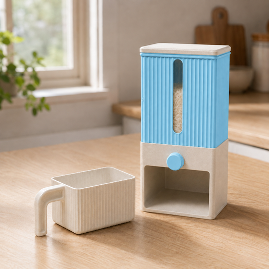 Dispenser Colheita — Azul Celeste com base e copo claros
