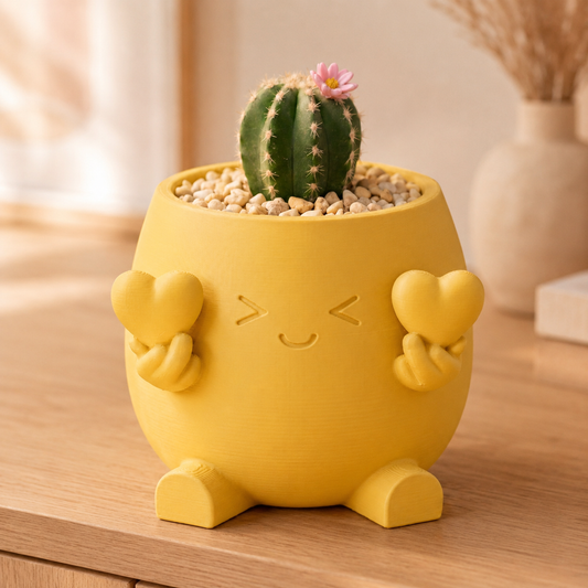 Compasso — Vaso Amiguinho com Dois Corações
