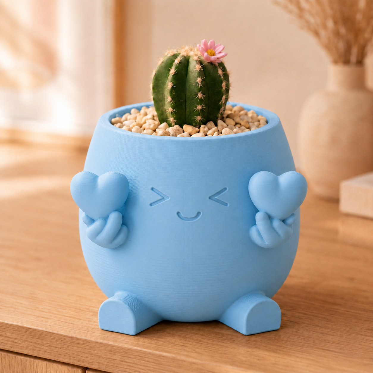 Compasso — Vaso Amiguinho com Dois Corações