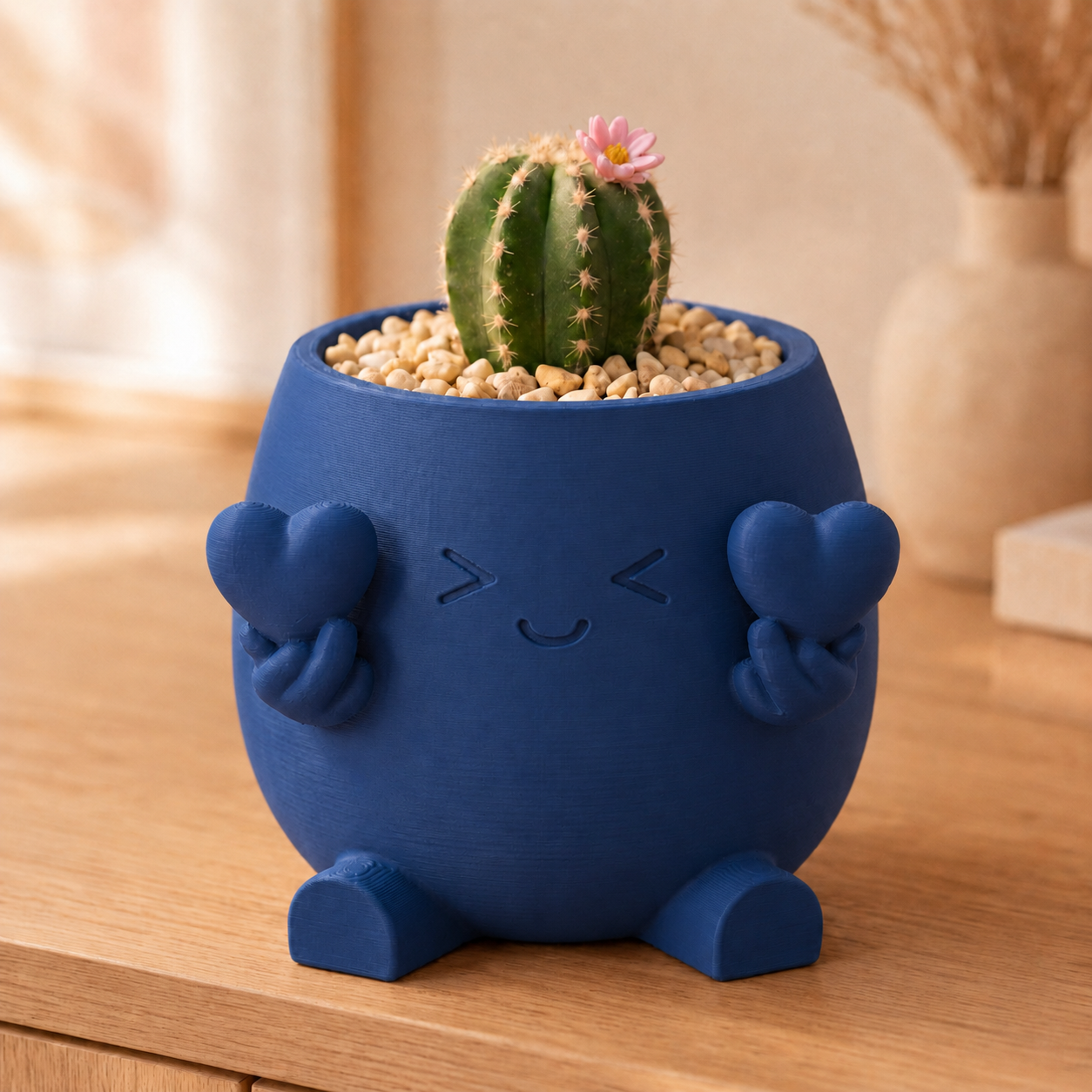 Compasso — Vaso Amiguinho com Dois Corações