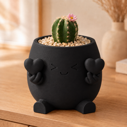 Compasso — Vaso Amiguinho com Dois Corações