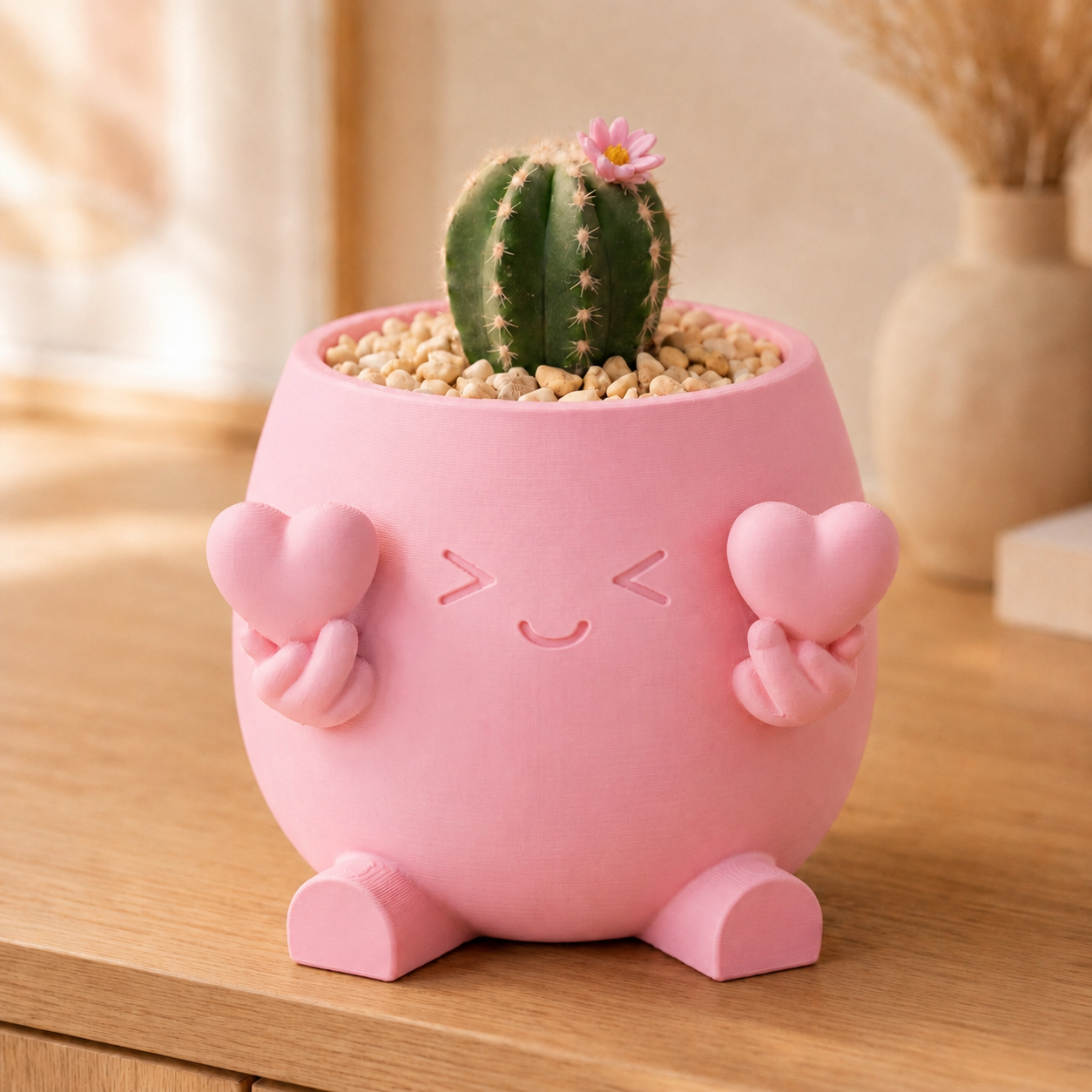 Compasso — Vaso Amiguinho com Dois Corações