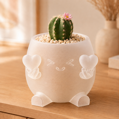 Compasso — Vaso Amiguinho com Dois Corações