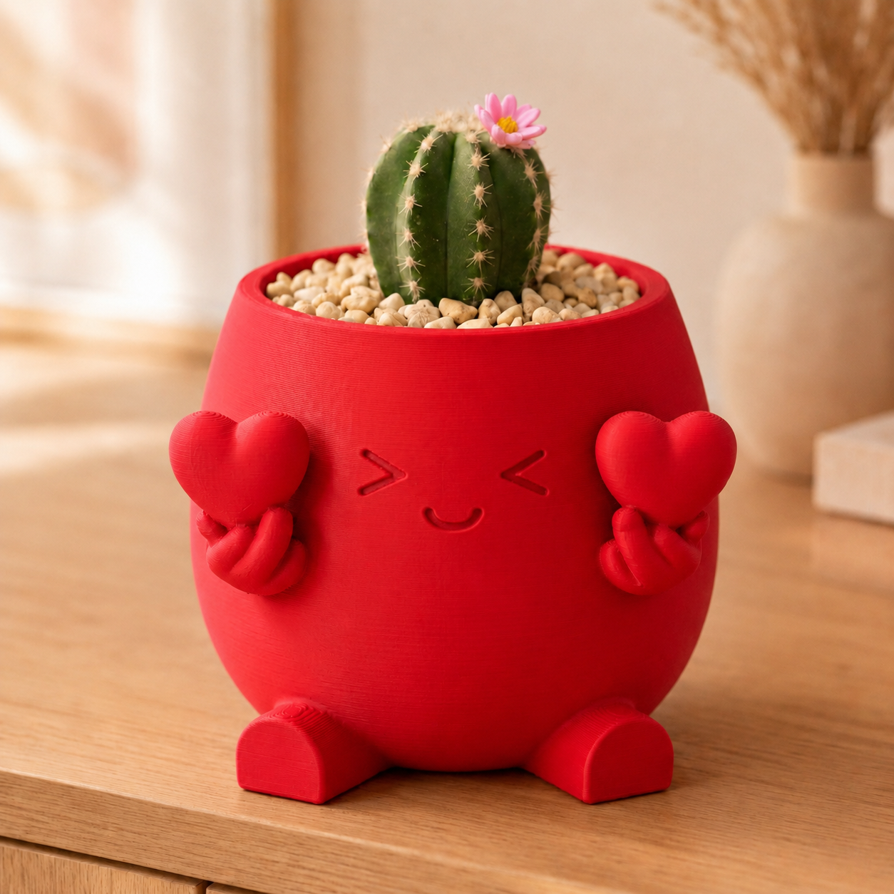 Compasso — Vaso Amiguinho com Dois Corações