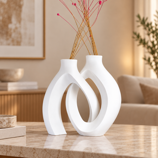 Conjunto Elos na cor Branco, em ambiente moderno e aconchegante