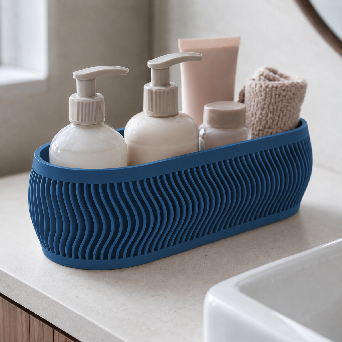 Elipse — Dark Blue — Organizador multiuso oval