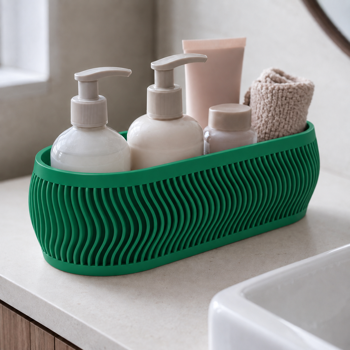 Elipse — Holly Green — Organizador multiuso oval