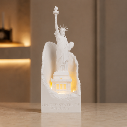 Estátua da Liberdade na cor Branco