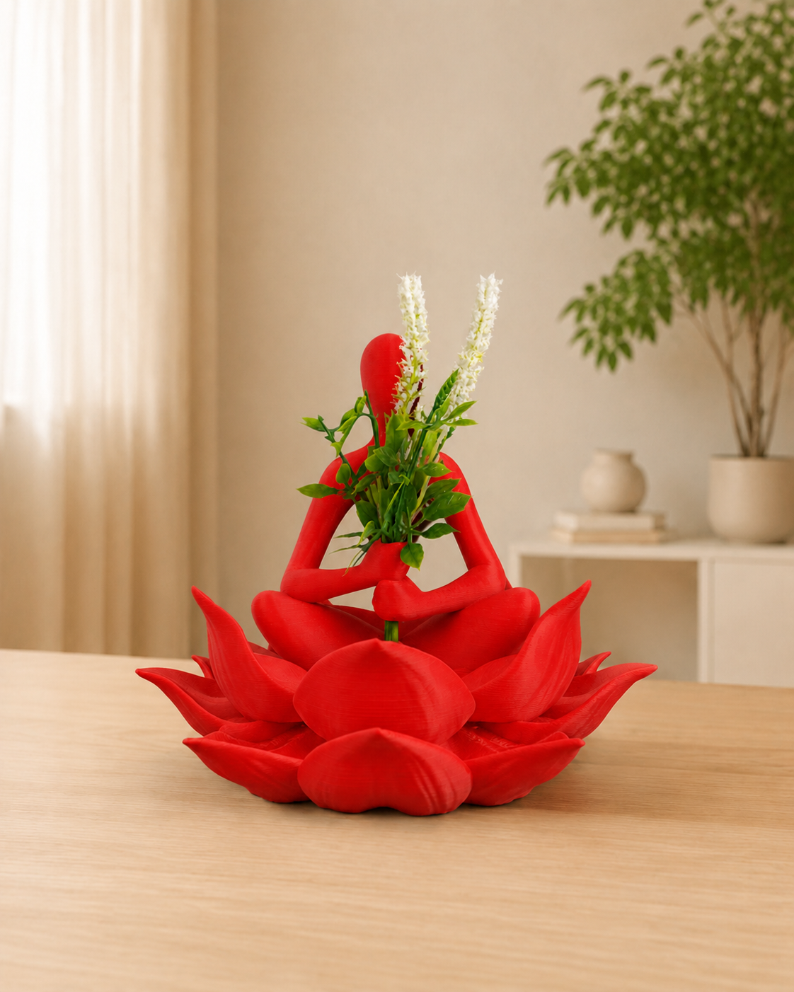 Flor Serena - Vermelho — enquadramento corrigido