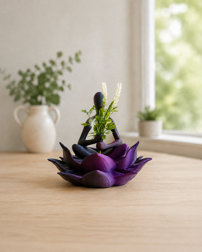 Flor Serena - Dual Color Preto/Roxo — enquadramento corrigido