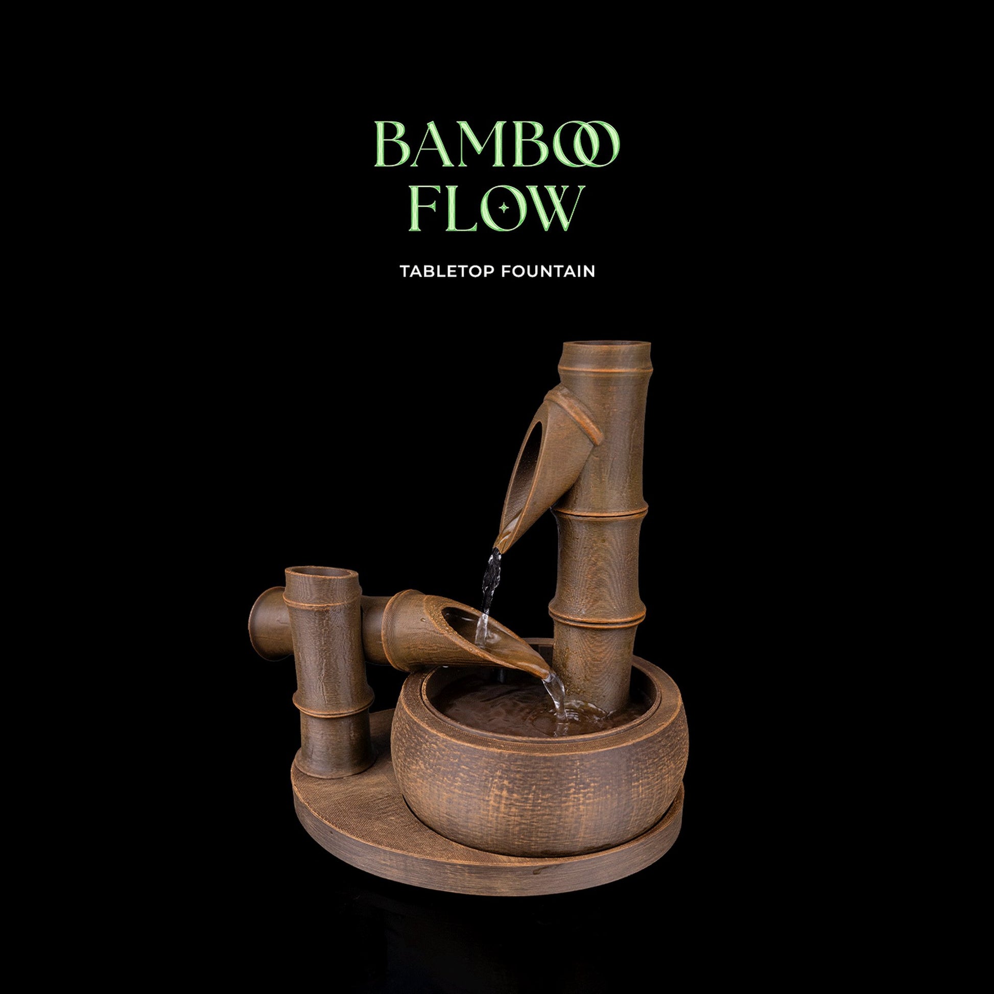Fonte de mesa de bambu Bamboo Flow