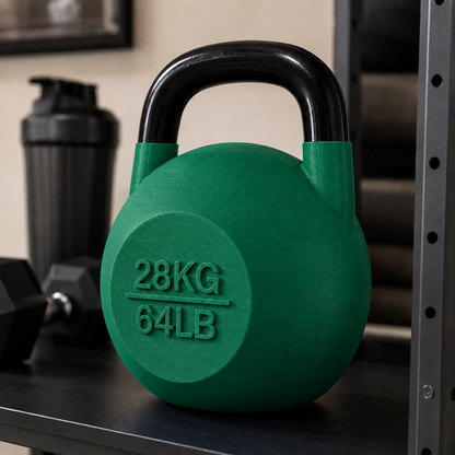 Pote Kettlebell Holly Green com alça preta