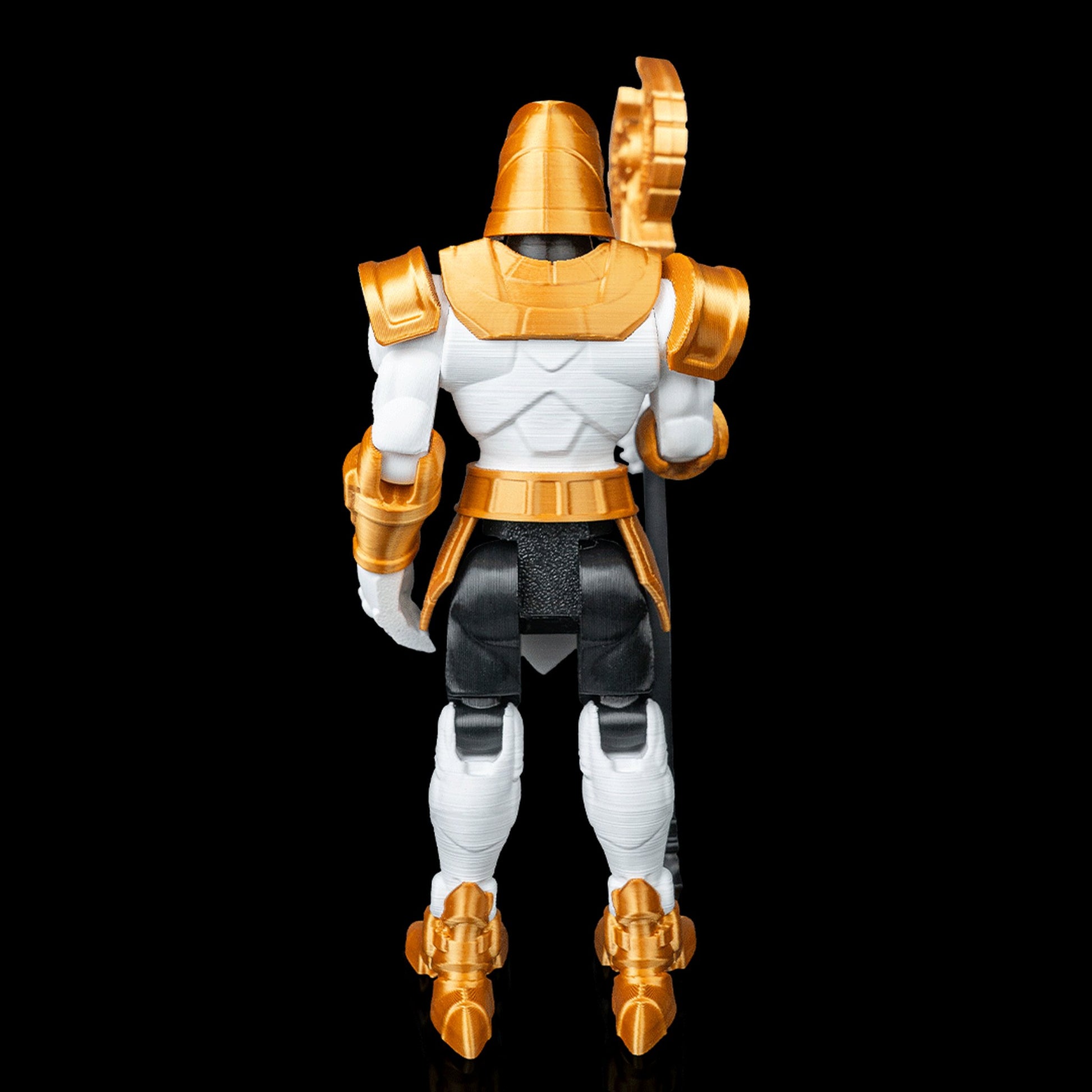 Detalhe da cabeça de falcão do Hórus Mecha
