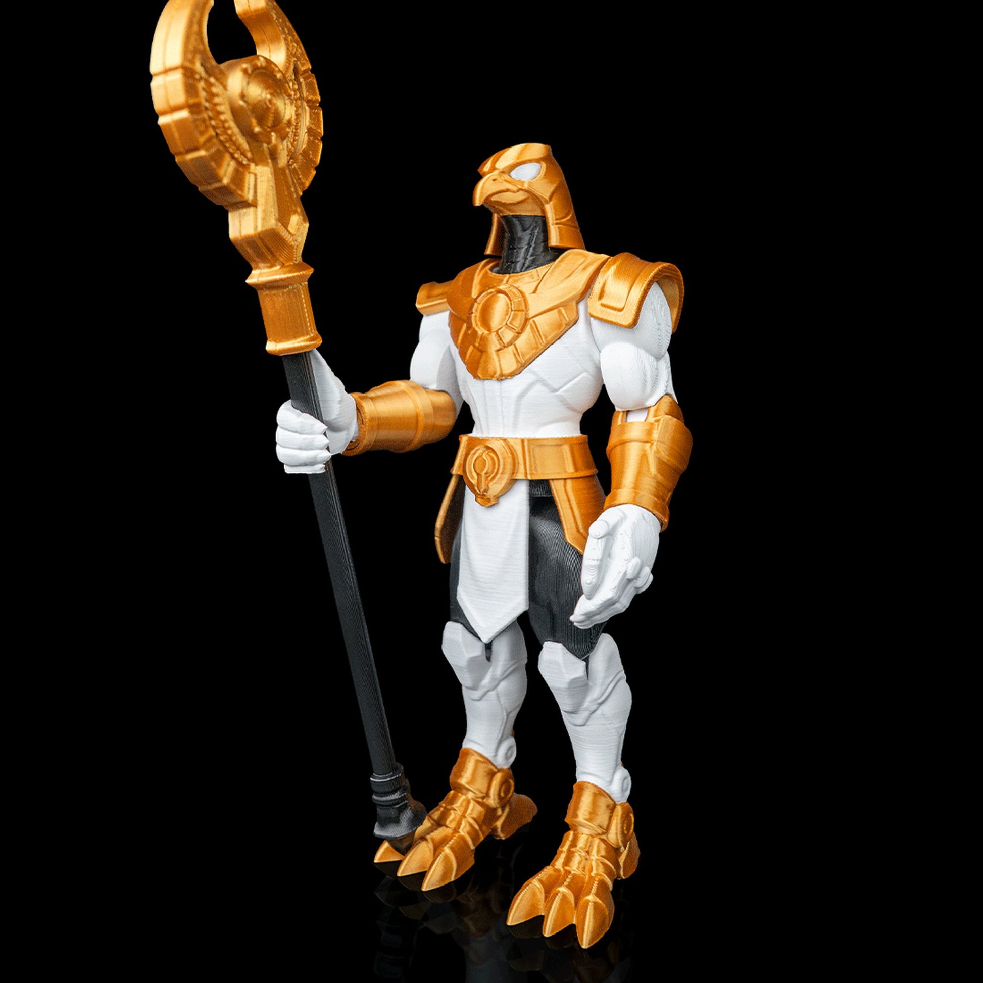 Articulações do boneco Hórus Mecha
