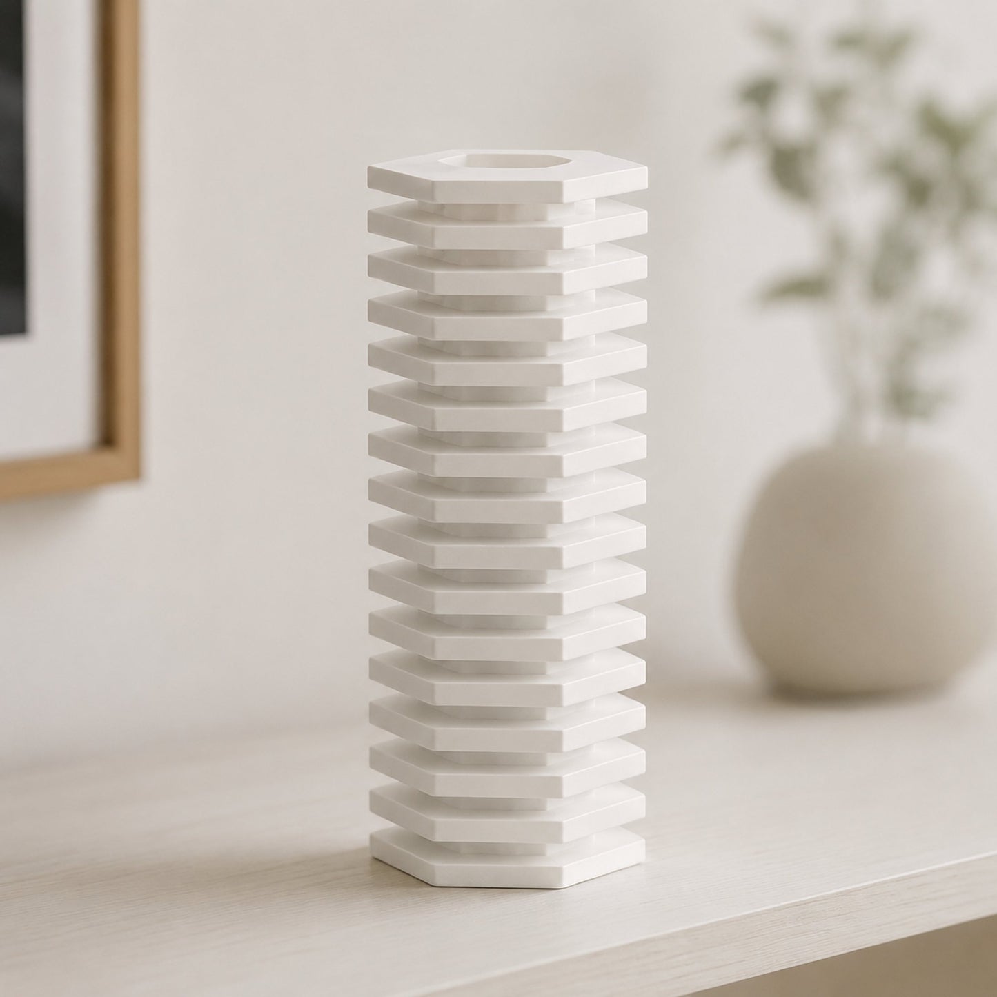 Vaso Lamelar branco