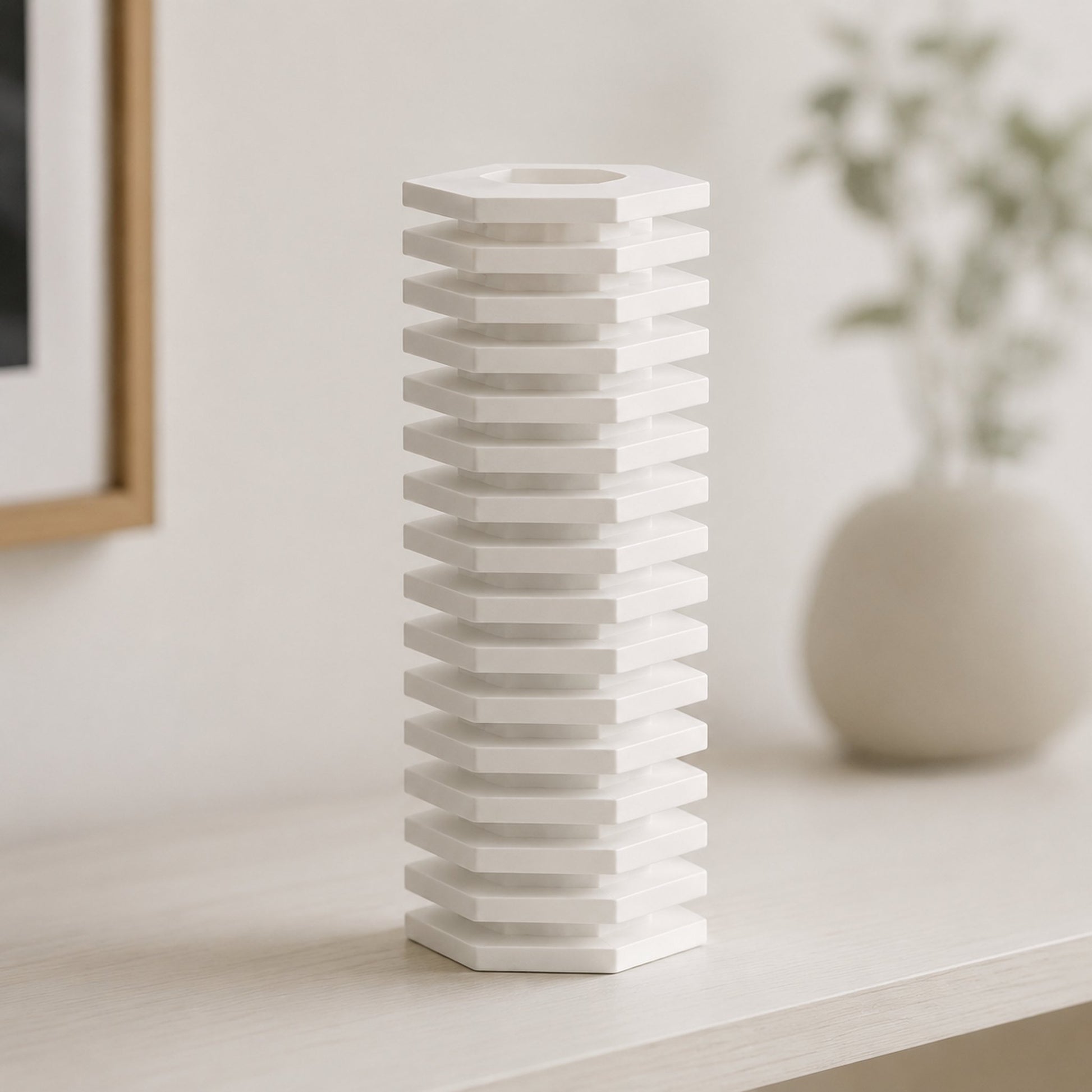 Vaso Lamelar branco