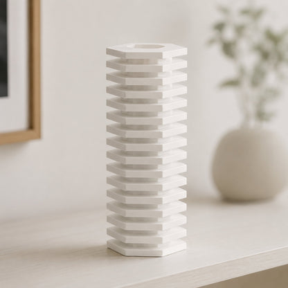 Vaso Lamelar branco