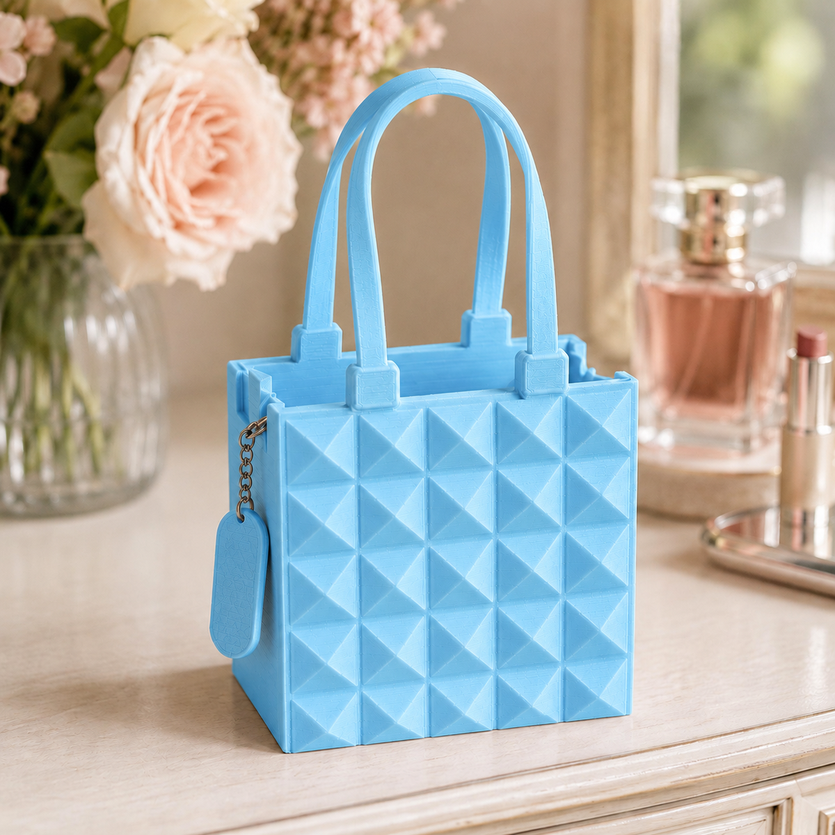 Lumière — Azul Celeste — Bolsa decorativa