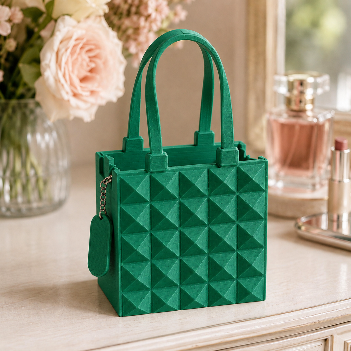 Lumière — Holly Green — Bolsa decorativa