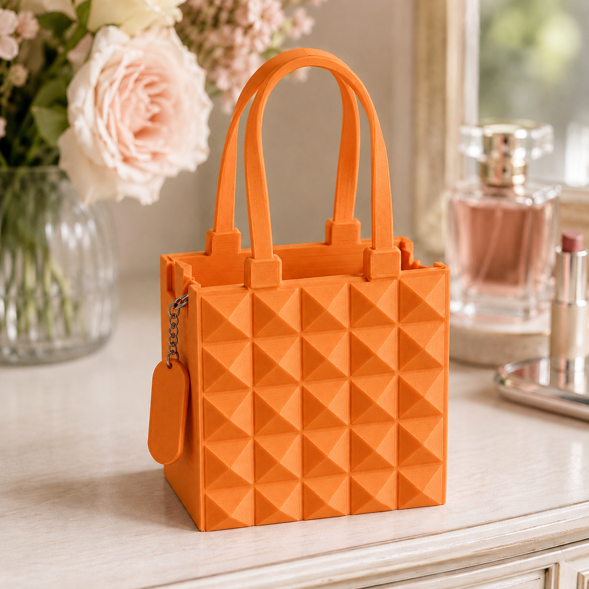 Lumière — Laranja — Bolsa decorativa