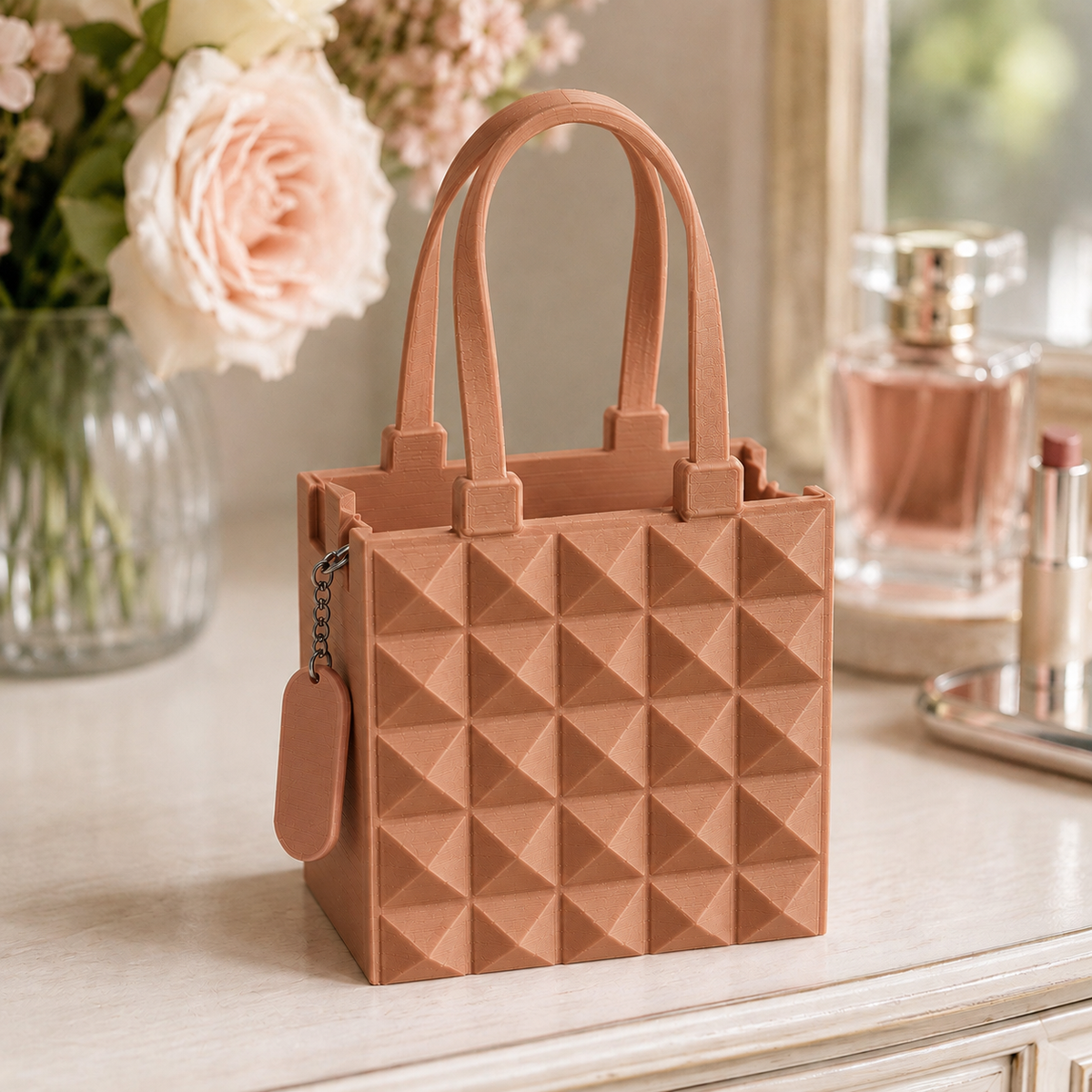 Lumière — Marrom Terracota — Bolsa decorativa