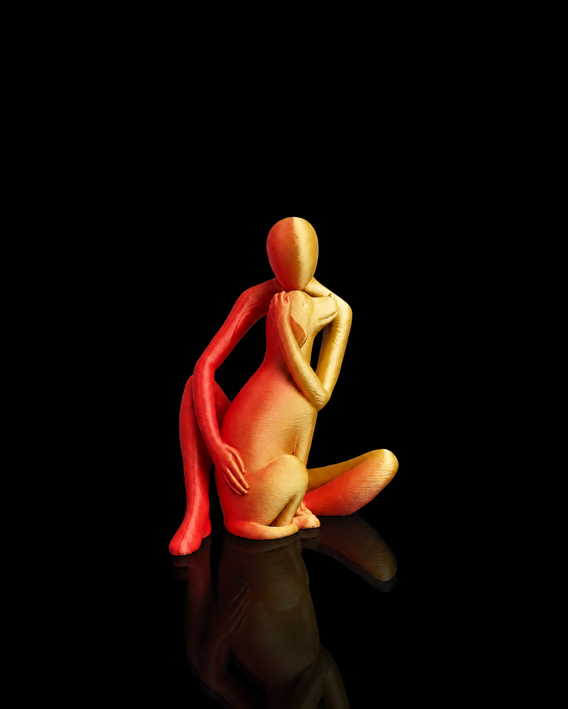 Melhor Amigo - Dual Color Vermelho/Dourado — enquadramento corrigido