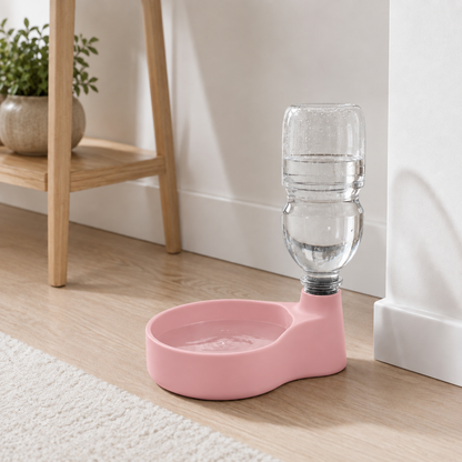 Nascente — Rosa — Bebedouro pet com reservatório de água
