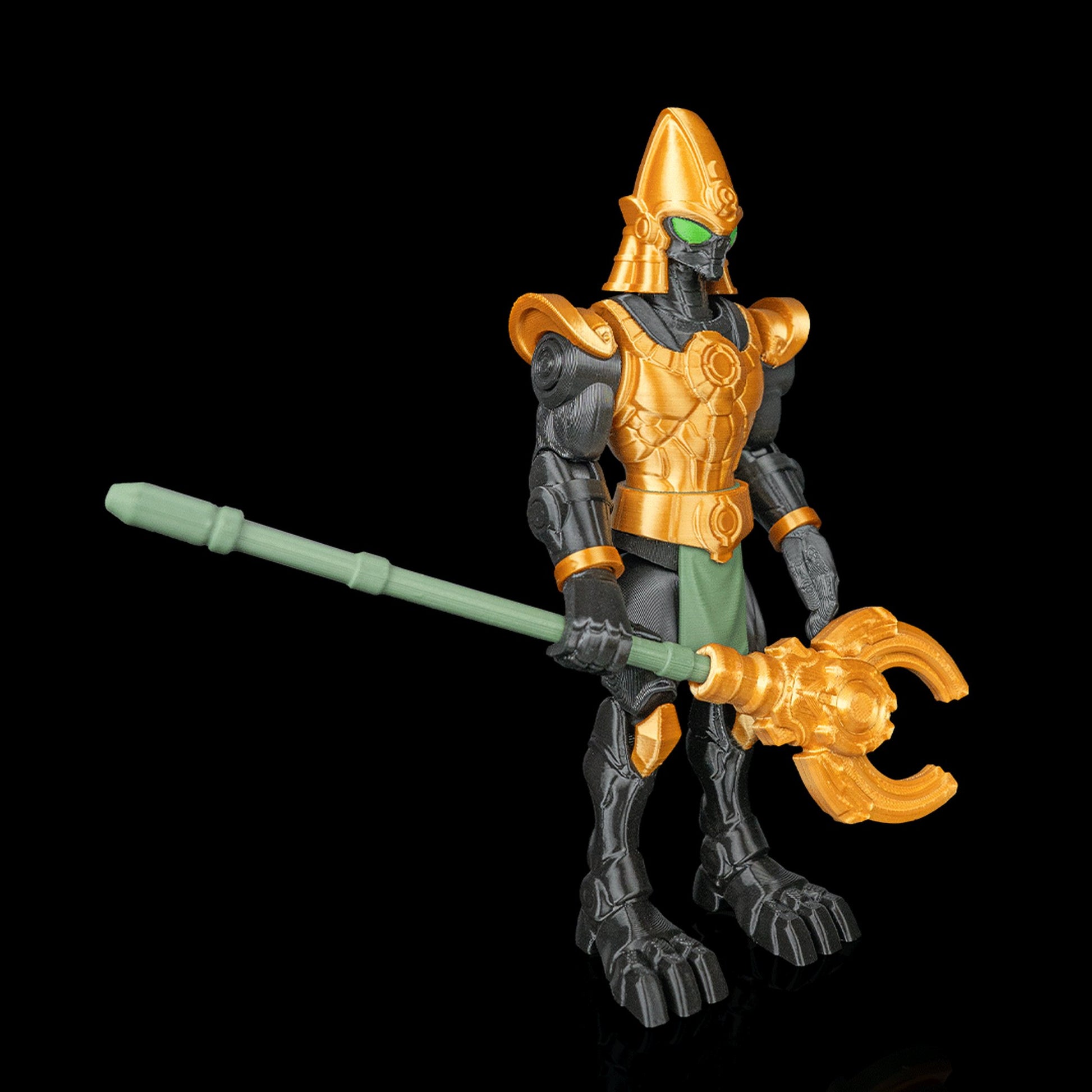 Osíris Mecha em pose de rei