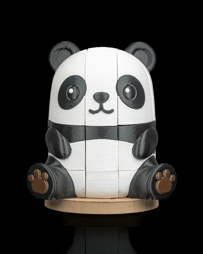 Panda Encaixa montado visto de frente