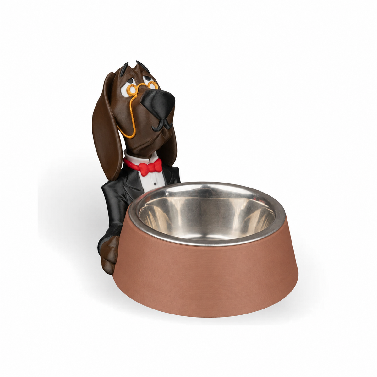 Pawsh Service — Suporte Marrom Terracota com cão mordomo