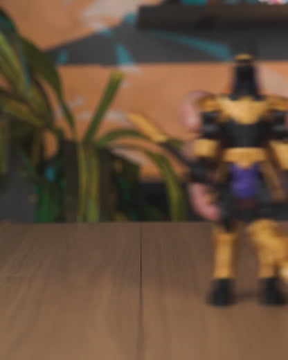 Anúbis Mecha boneco articulado em movimento