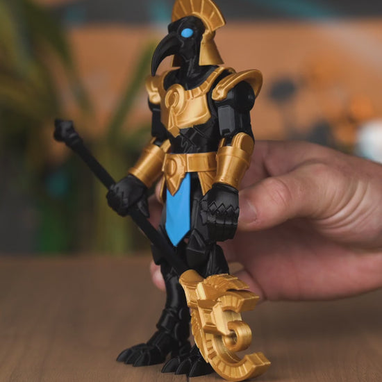 Seth Mecha boneco articulado em movimento