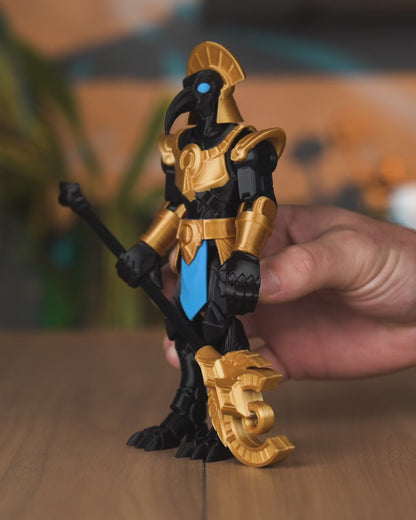 Seth Mecha boneco articulado em movimento