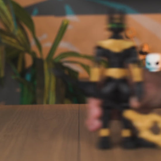 Bastet Mecha boneco articulado em movimento